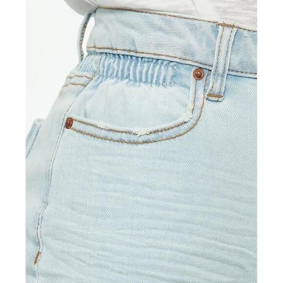 Vanilla Star Distressed Super Hi-Rise Tapered Mom Style Denim Jeans Size Large - Picture 3 of 7